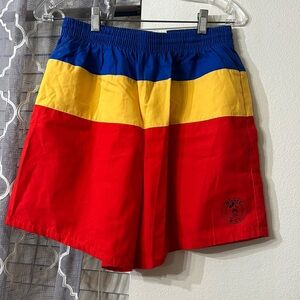 Vintage Mickey & Co color block swim trunks size  XL